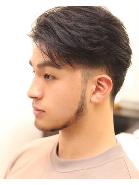 ヨシザワインク プレミアム 築地店(YOSHIZAWA Inc. PREMIUM) ナチュラルバック刈り上げツーブロック