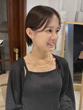 コフィー バイ メルト 吉祥寺(cofy by melt) 【三ツ井純】暗めカラー ベージュ切りっぱなしボブ 小顔 可愛い