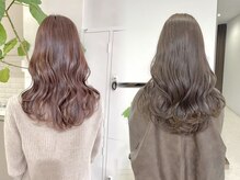 【髪質改善カラー】でぷるんと弾む髪に！