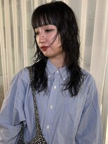 トリッカ 銀座(tricca)&nbsp;ミディアム/ニュアンスパーマ/レイヤーカット/ウルフ/顔周り