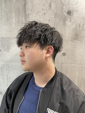 メンズアンダーバーホワイト 南海難波店(Men's _WHITE) ツイストスパイラルパーマ