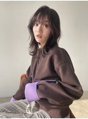 レイヤーカット/くびれヘア/ラベンダーブラウン