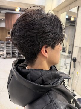 サイン メンズ 渋谷(SIGN men's) フェザーパーマダウンパーマニュアンスパーマセンターパート