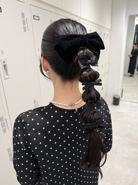 ブラウン(Brown) たまねぎヘアアレンジ