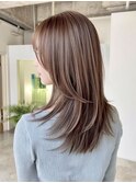 ミディアムレイヤー”レイヤーカット*髪質改善*ベージュブラウン