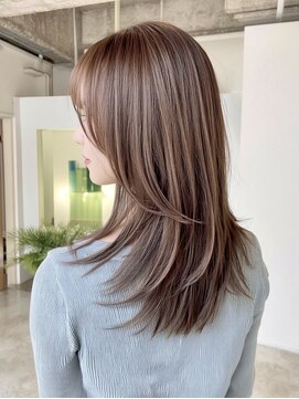 トーン 上大岡(tone.) ミディアムレイヤー”レイヤーカット*髪質改善*ベージュブラウン