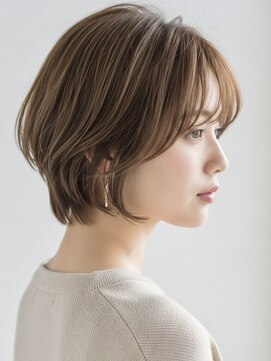 ニル 柏の葉(Nil) 大人ショート/ナチュラルショート/ひし形シルエット/前髪あり