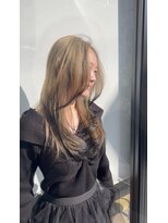 アルジャーノン(algernon) ロングレイヤー+グレージュ+エンドカラー