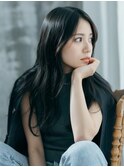 大人ロングヘア20代30代40代◎前髪なし艶髪ウェーブ赤羽