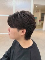 ドラマヘアー(dorama hair) フェザーパーマ/センターパート/センターパートウルフ