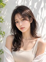 リコット 浦和美園(Liecot)&nbsp;セミロング20代30代レイヤー前髪なし前髪ありグレージュ