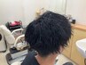 メンズカット+ポイントパーマ¥7000→¥5500