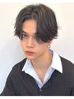 メンズサロン サンド 横浜(Men's salon sand) センターパート/メンズショート/毛流れセンターパート/韓国ヘア