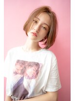 ハバナ 天神(HAVANA)&nbsp;大人かわいい☆前下がり小顔ボブ×ハイライトカラー