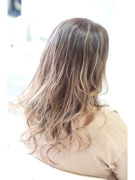 エフエフヘアー(ff hair) back style☆3Dハイライトカラーvol.344