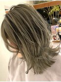 【透け感◎】バレイヤージュ風カラー