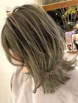 アンプヘアー 桂店(unpeu hair) 【透け感◎】バレイヤージュ風カラー