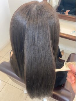 松本平太郎美容室 国立店の写真/【国立】話題のファイバープレックスストレート！芯の強さとやわらかさの融合が髪の動きを自由にしなやかに