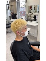 メンズ サロン ドット トウキョウ 町田店(men's salon dot. tokyo) 【小柳裕夢】ブロンドショート