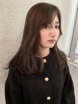 ローレンジウ(LOREN JU) 透明感髪質改善ベージュダブルカラーミルクティーグレージュ