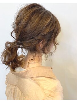 ビーチ ヘア メイク 綱島店(BEACH hair make) ローポニー/お呼ばれヘアアレンジ/フレンチガーリー