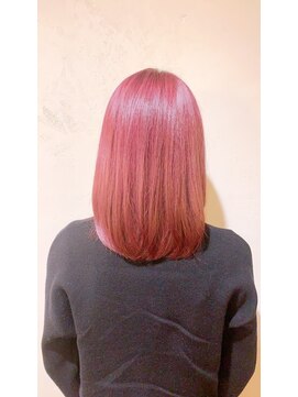 リエコー(RE'ECHO) ピンクカラー　髪質改善トリートメント/ブリーチダブルカラー