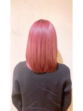 リエコー(RE'ECHO) ピンクカラー　髪質改善トリートメント/ブリーチダブルカラー