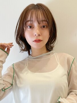 トルネード(TORNADO) 切りっぱなしボブ外ハネパーマ  t911