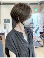 大人可愛い小顔ひし形クビレ丸み20代30代40代大人ショート(蘭)
