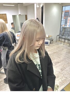 アジールヘア 所沢プロペ通り店(agir hair) イメチェン似合わせカットミルクティーベージュ練馬所沢