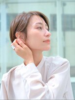 プールバイスタイル 藤沢(POOL by STYLE) ショートカット/ショートボブ/白髪ぼかし/ハンサムショート