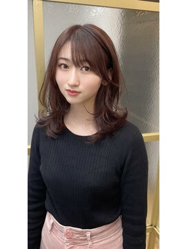 トッカ 三ノ宮店(tocca) 顔まわりカット/レイヤーカット/チョコレートブラウン