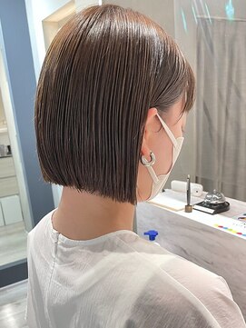 ヘアー ミッション 心斎橋店(hair Mission) 切りっぱなし ミニボブ