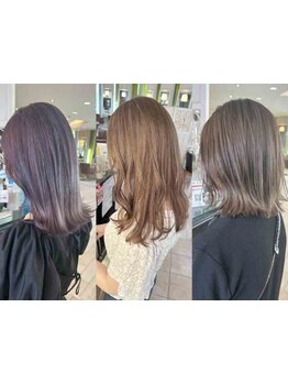 透明感のある外国人風ハイライト～韓国風インナーカラーまで！高いカラー技術で可愛くお洒落な仕上がりに♪