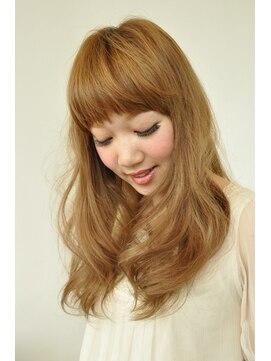 プラスワン 自由が丘(+ONE) 【＋ONE 自由が丘】重めバング抜け感ナチュラルリラクシーロング