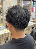スパイキーショート/ブルーブラック/フェザーパーマ/中村郁未