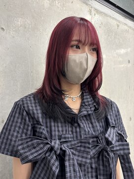 ローレン(Lolen.) レッド×ブラック mai