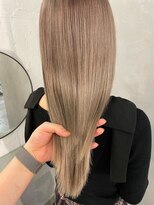 フォト 武蔵小杉(foto) 姫カットレイヤー/くすみベージュ/韓国風巻き/顔周り/前髪