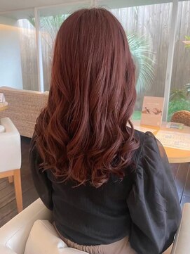 トップヘアー ミカワアンジョウ 安城(TOPHAIR MIKAWA ANJO) ピンクブラウンカラー