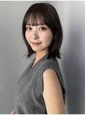 くびれヘア外はね前髪顔まわりカット髪質改善艶髪艶カラー渋谷