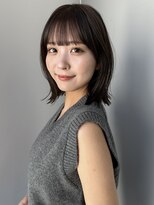 トリッカ シブヤ(TRICCA SHIBUYA)&nbsp;くびれヘア外はね前髪顔まわりカット髪質改善艶髪艶カラー渋谷