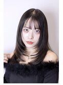 ハイレイヤースタイルのワンカールミディ