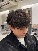 銀座ルーズパーマシャドウパーマニュアンスパーマメンズマッシュ