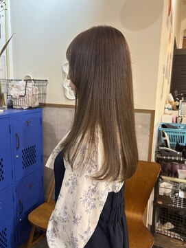 ラック 津田沼(LUCK) くびれボブ/韓国ボブ/ブリーチなしグレージュ/似合わせカット