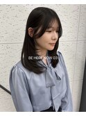 【韓国ヘア/レイヤーカット/ブラウンカラー】