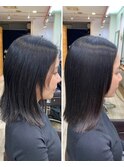 「矯正かけた？」と聞かれない。元から直毛に見える柔らか質感