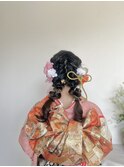 ツイン編み下ろし