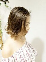 ローグ ヘアー 金町店(Rogue HAIR)&nbsp;グラデーション×ミルクティーブロンド×ハイライト  RogueTAKA