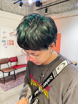 ノル 栄矢場町(nol) green roots デザカラ　メンズカット