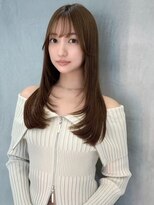 レーヴバイロンド 仙台(Reve by Lond) 顔周りレイヤー韓国巻き髪質改善シースルーミルクブラウン仙台
